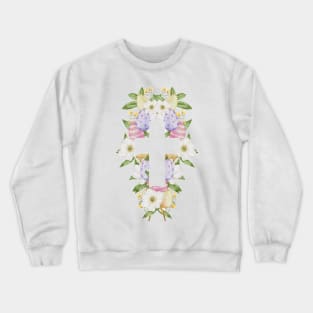 Easter Flowers Crewneck Sweatshirt